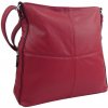 Barebag Praktická veľká dámska crossbody kabelka 47-MH červená