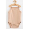 NEW BABY Dojčenské body bez rukávov New Baby Classic II svetlo béžové dievča Veľ. 56