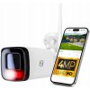 Vonkajšia tubusová IP kamera WiFi 4MPx Dual Light, AUDIO 4xZOOM METALOVÁ