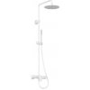 Ravak Spring - Sprchový set s batériou, priemer 25 cm, matná biela X070581