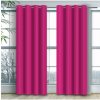 Mondo Italia Hotový záves na kruhoch Heaven tmavoružový Ružová 140x160 cm