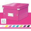 Archivačná krabica LEITZ WOW Click & Store A5 22 x 16 x 28.2 cm, ružová (60430023)