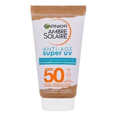 Garnier Ambre Solaire Super UV Anti-Age Protection Cream SPF50 opalovací krém na obličej 50 ml unisex