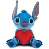 Plyšák Lilo & Stitch - Stitch sitting with Heart 30 cm (so zvukom)