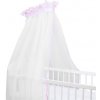 New Baby Univerzálne nebesá na postieľku baldachýn ružová Polyester 150/250 cm