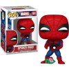 Funko Pop! 1441 Marvel Holiday SpiderMan With Open Gift