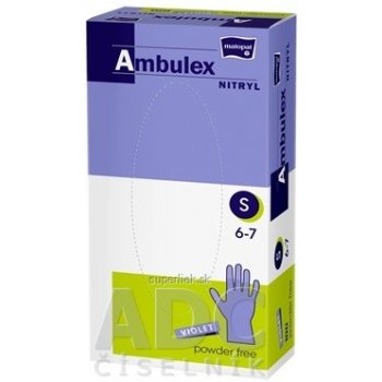 Ambulex Nitryl rukavice nepudrové violet 100 ks