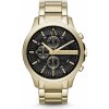 Armani Exchange AX2137 HAMPTON hodinky Pánske hodinky Chrono Date Zlatá