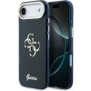 Guess IML 4G Script Metal Logo kryt pre iPhone Air, modrý 57983128933