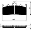 Predné brzdové doštičky / obloženie Goldfren BMW K 1200 LT 2000-2009 směs S33