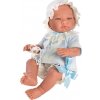 Asi Realistické bábätko Pablo 43cm, v modrom s čapicou