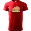 Kapybara a melón - Klasické pánske tričko vyššej gramáže - XL ( Červená )