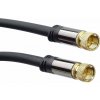 PremiumCord satelitný anténny kábel F male F male 135 dB 3 m