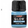 Akrylová farba 30 ml, svieti v tme, modrá