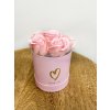 darcekzlasky Darček pre ženy - Flower box With love Dark Pink