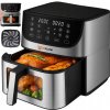 Bezkyslíková fritéza MEMFLOW 8L 1800W 14 programov dotyková strieborná