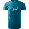 Profil kopca - Malá Fatra - Klasické pánske tričko vyššej gramáže - 2XL ( Tmavý tyrkys )