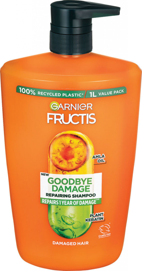 Garnier Fructis Goodbye Damage šampón na poškodené vlasy 1000 ml