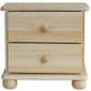 ComfortMatrace Nočný stolík z masívu LEON Barva: prirodzená farba
