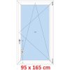 Soft Plastové okno 95x165 cm, otváravé a sklopné