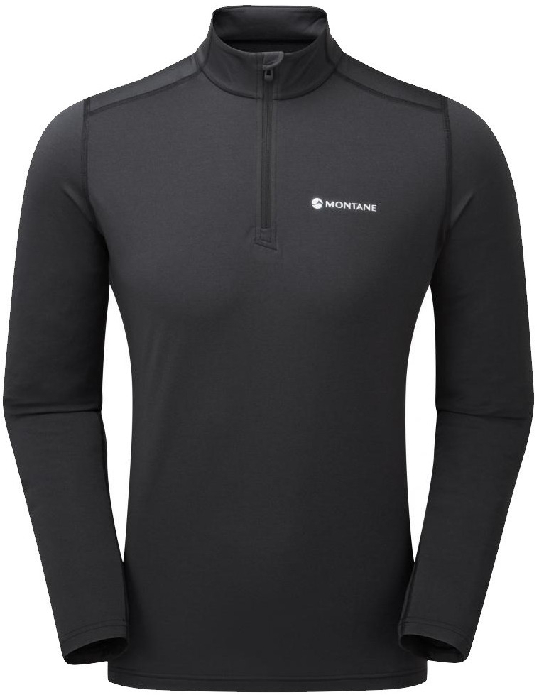 Pánska funkčná mikina Montane Dart Thermo Zip Neck čierna