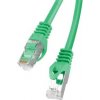 LANBERG Patch kabel CAT.6 FTP 10M zelený Fluke Passed PCF6-10CC-1000-G