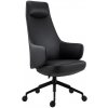ANTARES Kancelárske kreslo GLORIA HIGH čierna koža / koženka