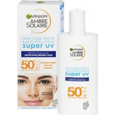 Garnier Ambre Solaire Sensitive Advanced Face UV Face Fluid SPF50 + opaľovací krém na tvár a pre citlivú pleť 40 ml