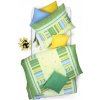 SCANquilt Obliečky KREP zelená bežný 1x paplón 140x200 + 1x vankúš 70x90 cm