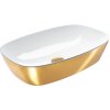 Catalano Green umývadlo 60x40 cm oválny pultové umývadlo biela-zlatá 0622600042