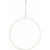 MADAM STOLTZ Závesný kruh na dekorovanie Antique brass 60 cm