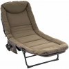 Kempingové ležadlo s vankúšom 175 x 65 cm khaki