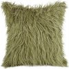 Prehozynapostel Chlpatá dekoračná obliečka na vankúš v zelenej farbe 45 45