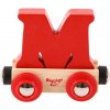 Bigjigs Rail Vagónik drevené vláčikodráhy - Písmeno M