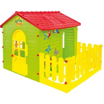 Mochtoys 10839 zahradný domček s plotom165 x 120 x 121 cm