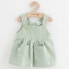 Dojčenská mušelínová sukienka New Baby Comfort clothes šalviová, 92 (18-24m)