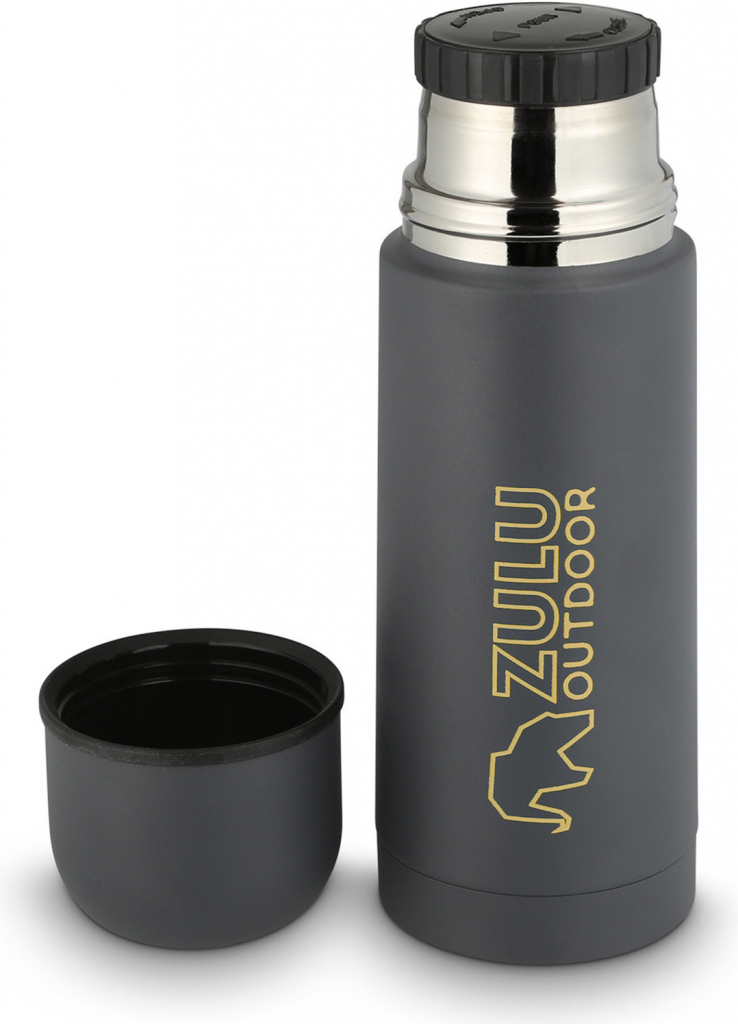 Zulu Termoska Vacuum Flask sivá žltá 350 ml