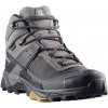 Salomon X Ultra 5 Mid Wide Gore Tex pánske topánky tmavosivá