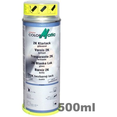 ColorMatic 2K dvojzložkový bezfarebný lak v spreji 500ml od 20,21 € -  Heureka.sk