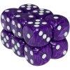 imago Sada šeststenných kociek – Fialová s bielou (6 ks)