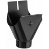 Kotlík žľabový KJG pozink - farebný - RAL 9005 Čierna - 280 mm/Ø 80 mm