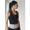 Crop top tielko športové Nika Intima SOFT - čierne, M