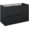 Kúpeľňová skrinka pod umývadlo Jungborn DECEM čierna 1000 x 635 x 458 mm 168151