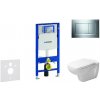 Geberit Duofix - Modul na závesné WC s tlačidlom Sigma30, lesklý chróm/chróm mat + Duravit D-Code - WC a doska, Rimless, SoftClose 111.300.00.5 NH6