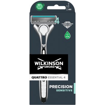 Wilkinson Sword Quattro Titanium Sensitive + 1 ks hlavice