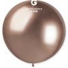 Svet balonku Guľatý chrómový balónik SHINY ružovo-zlatý 80 cm