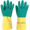 Chemické rukavice Ansell Bi-colour 87-900, neoprén/latex, 0.68 mm, EN 374, ochrana proti metanolu, kyselinám a hydroxidom Veľkosť: 9 / L Ochrana pred chemikáliami (EN 374) a prerezaním (EN 388).