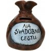 Pokladnička s nápisom - na svadobnú cestu