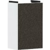 Hansgrohe Xevolos E - Umývadlová skrinka, 58x34x25 cm, 1 dvierka, pánty vľavo, matná biela/textilná tmavá sivá 54166660