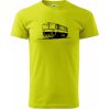 Vlak 152 - Klasické pánske tričko vyššej gramáže - 3XL ( Limetková )